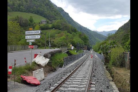 The 24·7 km line between Oloron-Sainte-Marie and Bedous has been reconstructed at a cost of €102m. (Photo: Chris Bushell)